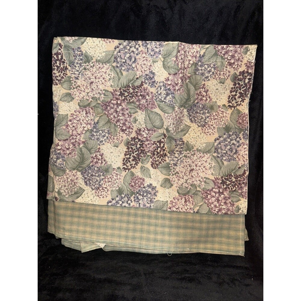 Cranston Home Fashions Lilac Floral Fabric Purple Flowers Valence 134X16.5"